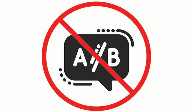 no ab testing